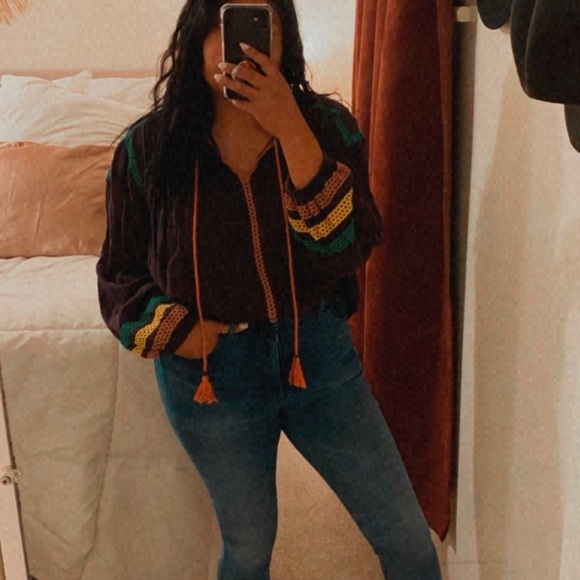 Urban Outfitters • Rainbow • Boho • Peasant Sleeve - Picture 11 of 11